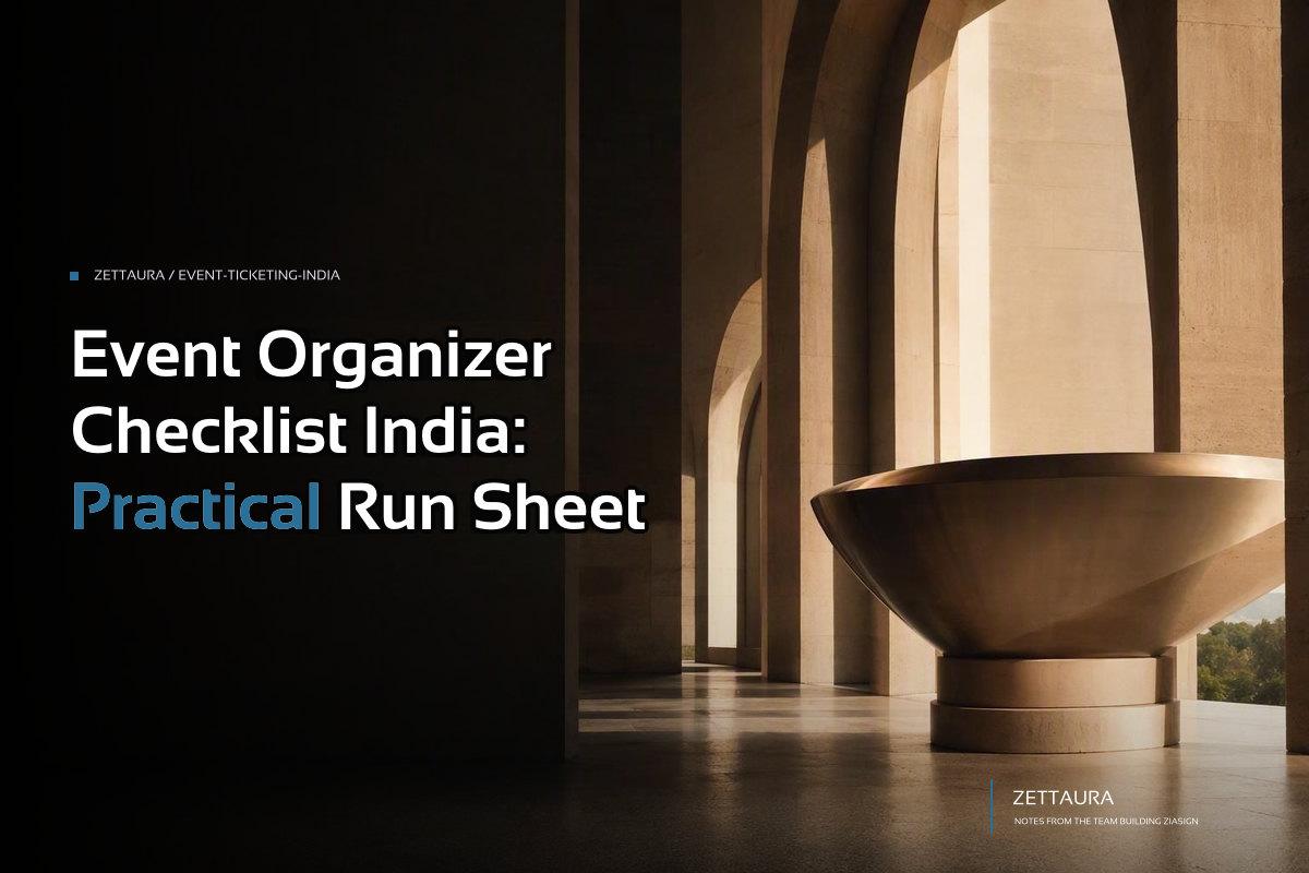 Event Organizer Checklist India: Practical Run Sheet