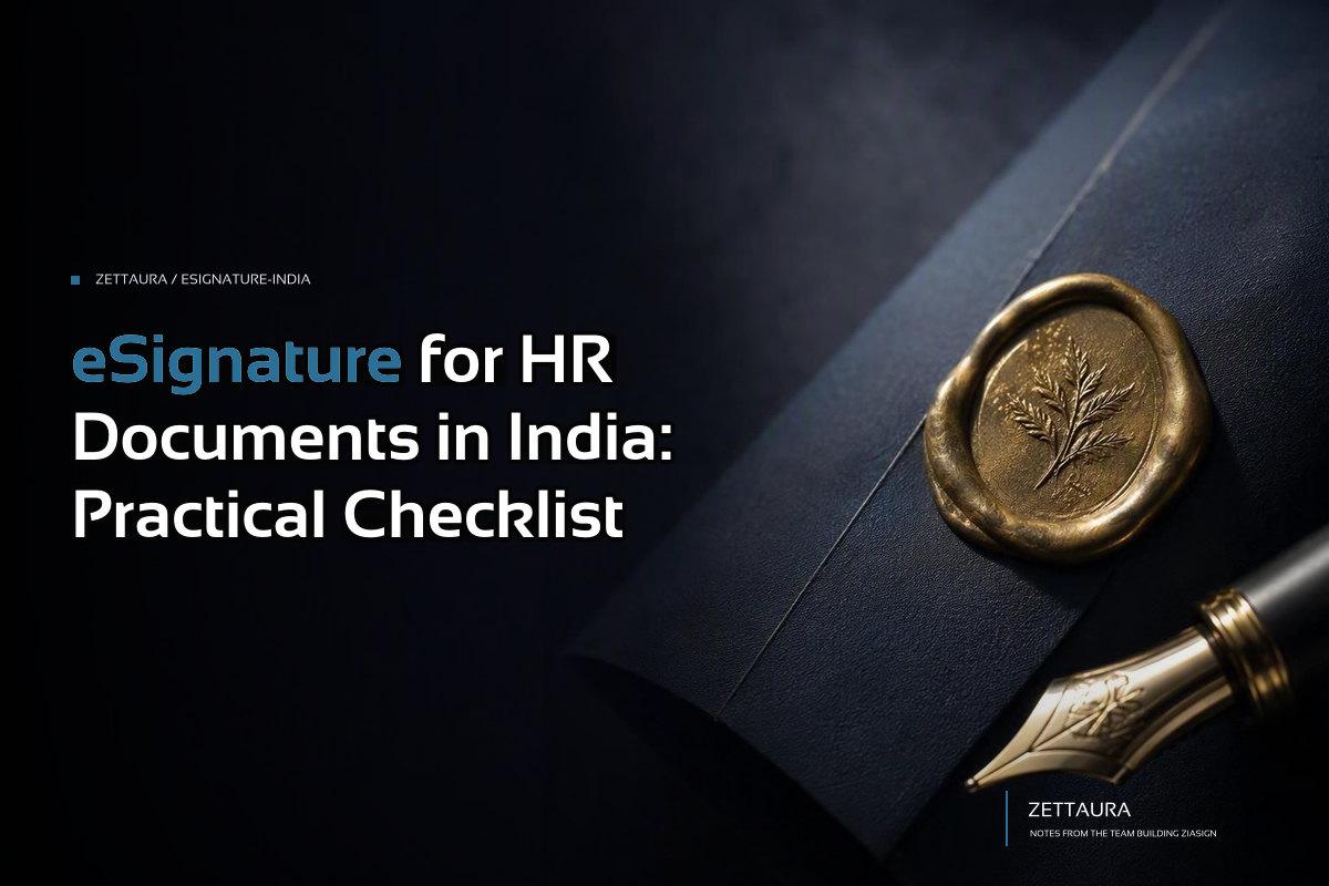 eSignature for HR Documents in India: Practical Checklist